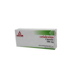 CEFALEXINA CAP. 500 MG. CAJA C/20