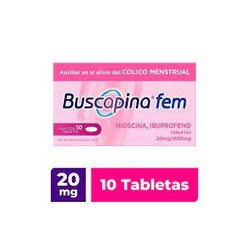 BUSCAPINA FEM 20/400MG 10 TAB