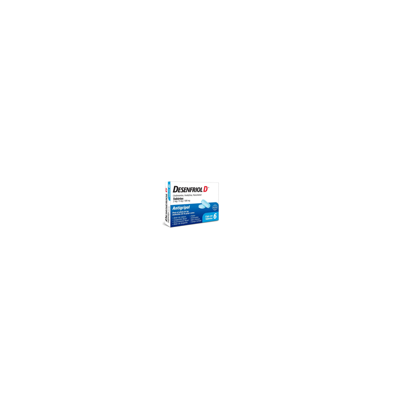 DESENFRIOL-D 2/5/500 MG 6 TAB