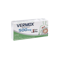 VERMOX 500 MG 1 TAB